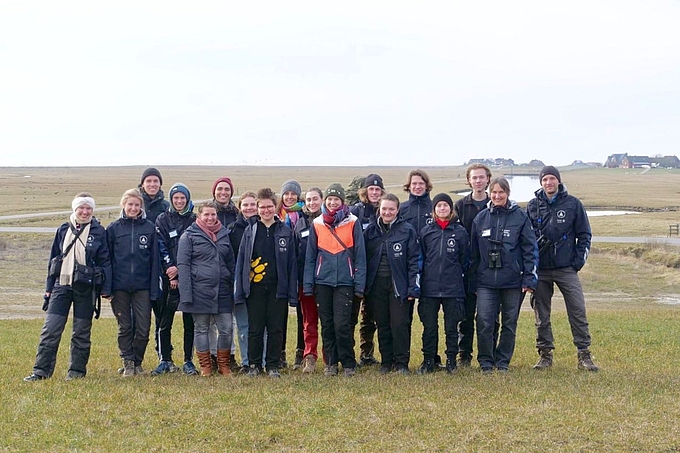 Gruppenbild auf Hallig Hooge