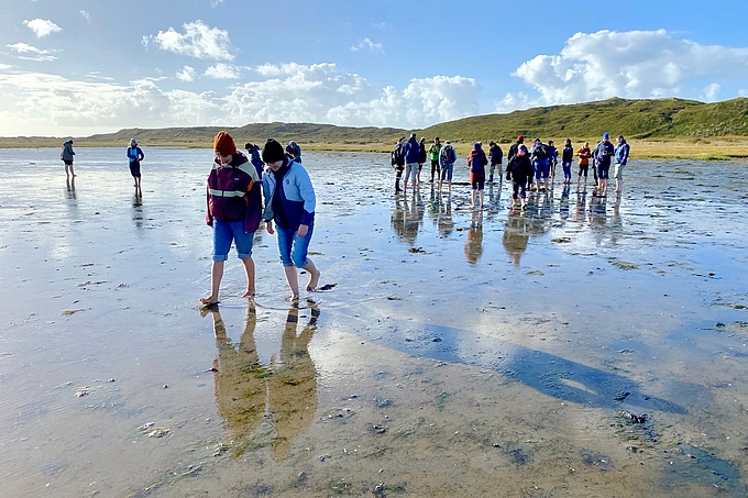 Wattwanderung vor den Hörnumer Dünen