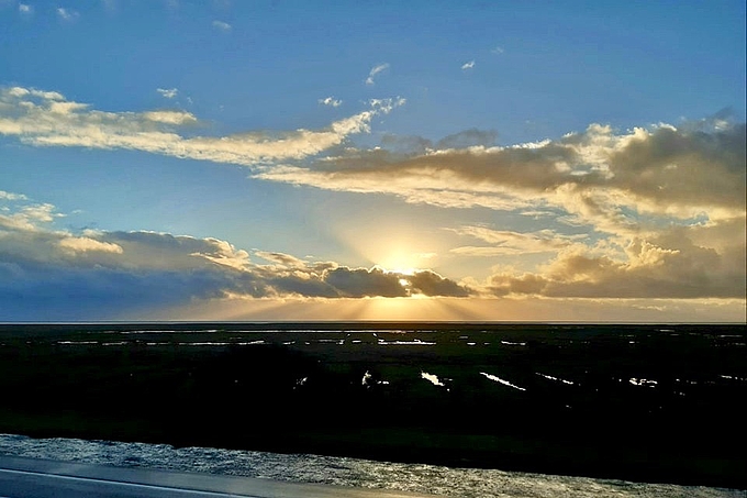 Wolkenhimmel vor St. Peter-Ording