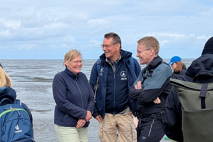Heidi Petersen mit Harald Förster und Daniel Günther Heidi Petersen mit Harald Förster und Daniel Günther