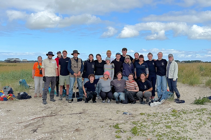 Gruppenfoto am Brutgebiet