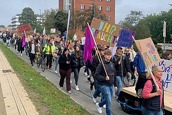 Demonstrationszug in Kiel