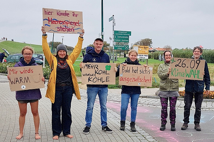 Kleine Demo in Friedrichskoog