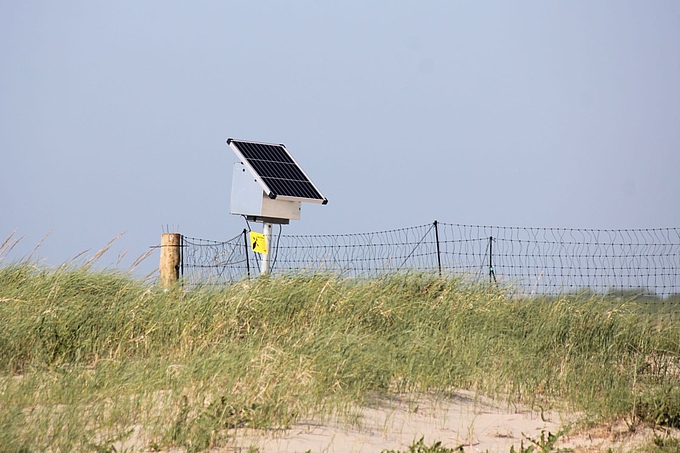 Schaltkasten mit Solarpaneel