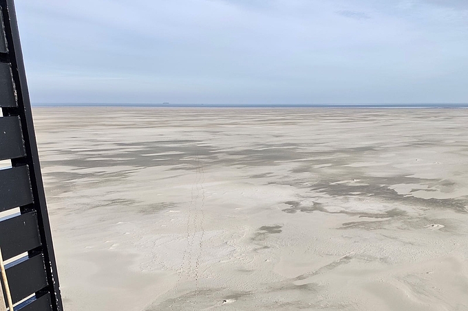 Blick von der Bake zur Hallig Süderoog