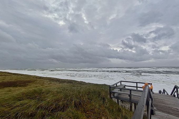 Blick vor Hörnum nach Südwesten Blick vor Hörnum nach Südwesten