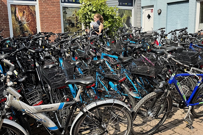 Ein Meer von Fahrrädern Ein Meer von Fahrrädern