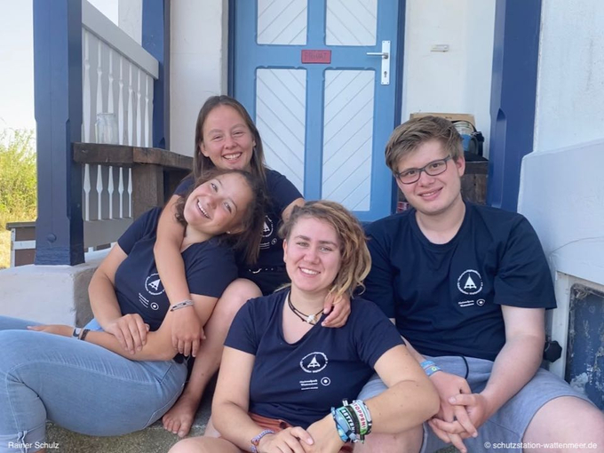 Das Freiwilligen-Team aus Westerhever im August 2020