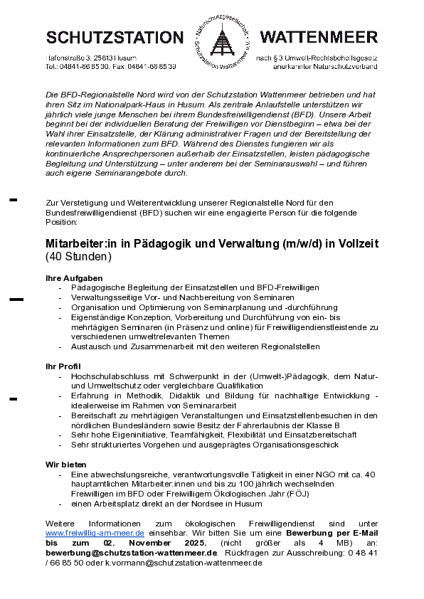 Ausschreibung als PDF