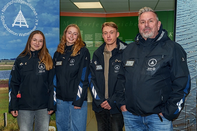 Stationsteam in der Ausstellung