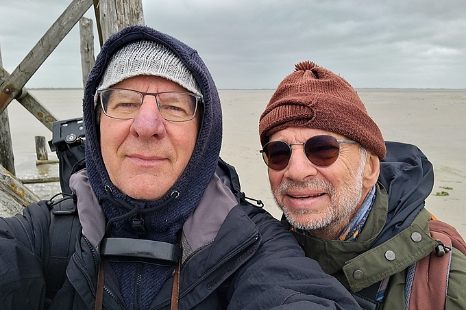 Selfie auf der Sandbank