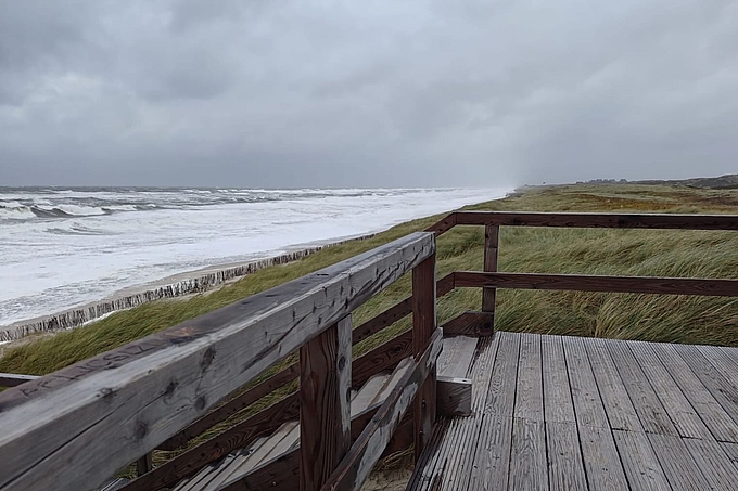 Blick entlang der Küste Blick entlang der Küste