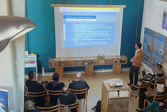Präsentation zur Geschichte des Schutzgebiets