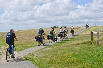 Fahrt auf den Seedeich