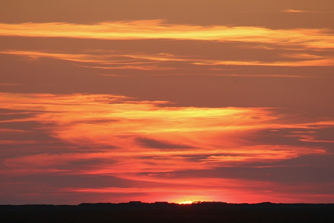 Sonnenuntergang an der Westküste