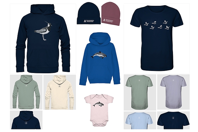Collage verschiedener Textilien