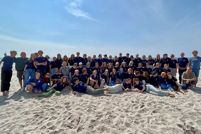Gruppenbild am Strand