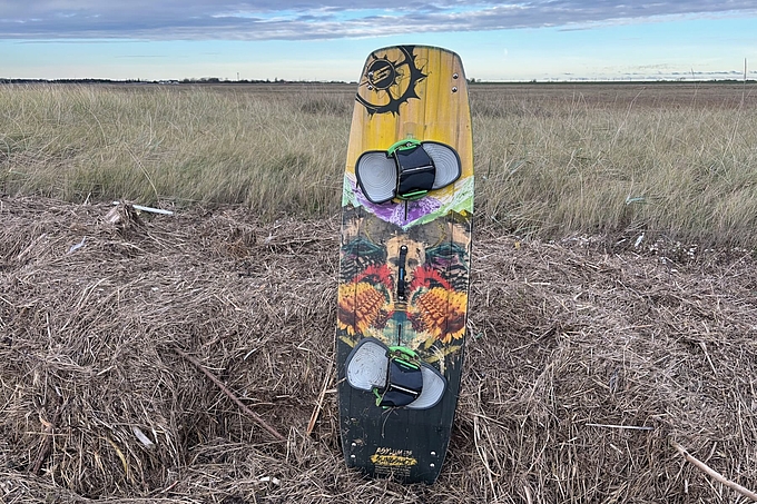 Oberseite des Kiteboards