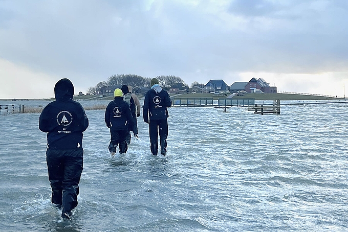 Hanswarft von Norden abends am 2.1.2026 Hanswarft von Norden abends am 2.1.2026