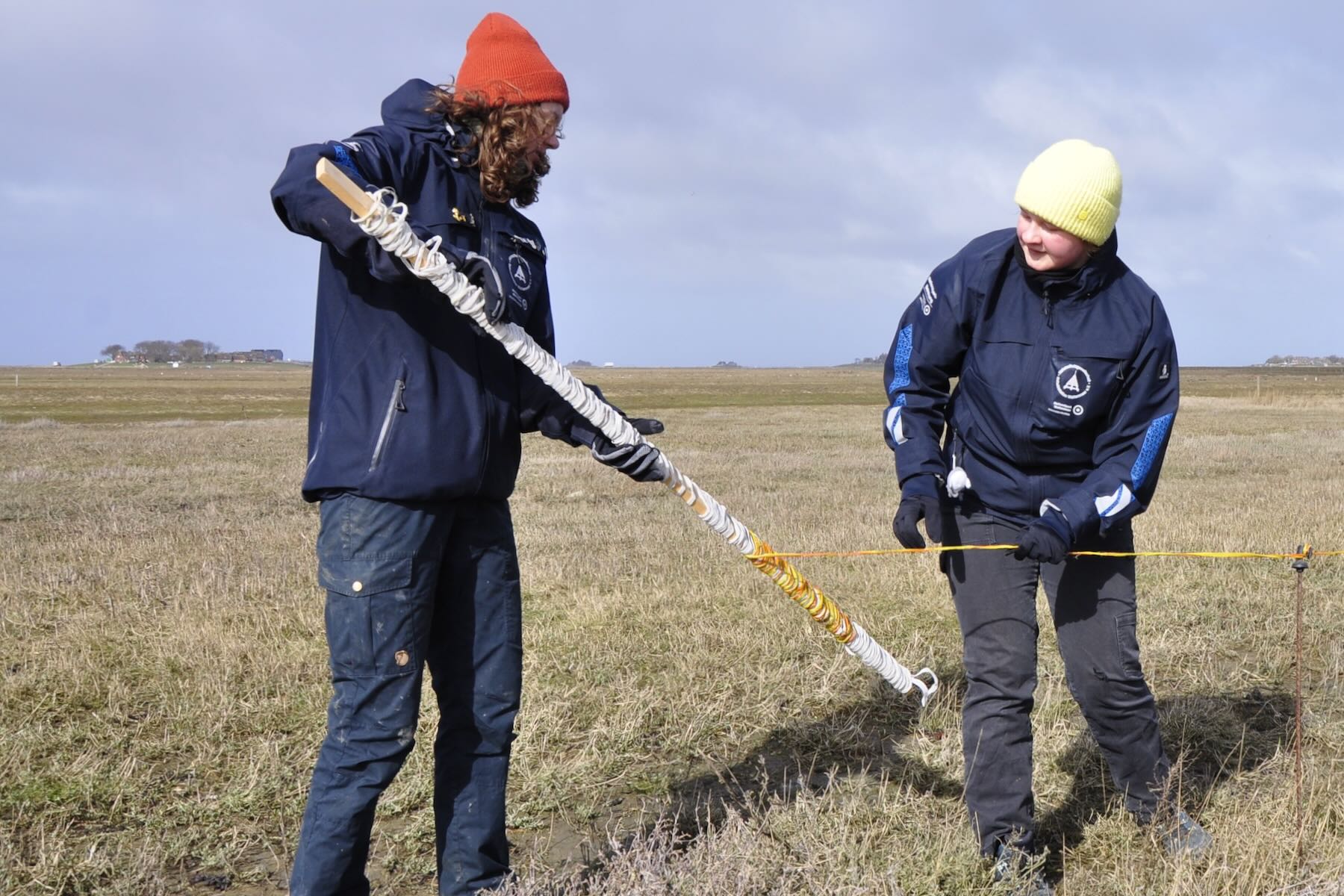 Freiwillige bei der Arbeit