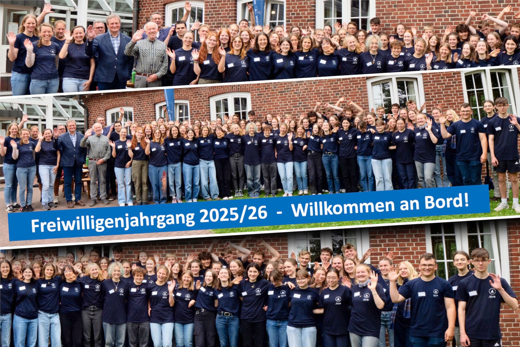 Gruppenbild vor der Jugendherberge